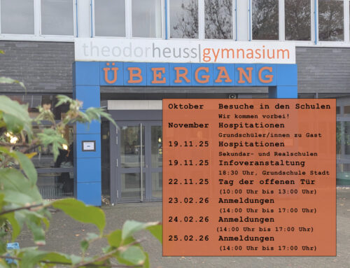 Zeitplan zum Übergang auf´s THG